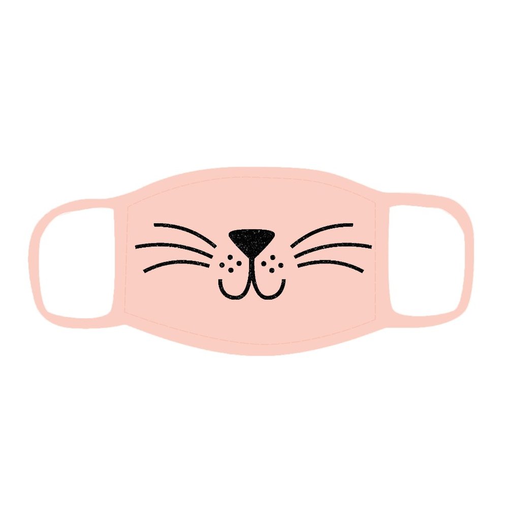 Cat Face Mask IRON ON |Face Mask NOT Included